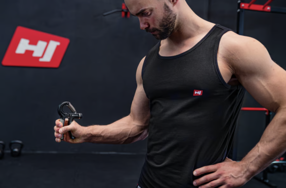 Еспандер регульований Hop-Sport 5-60кг HS-P060HG чорно-сірий Киев