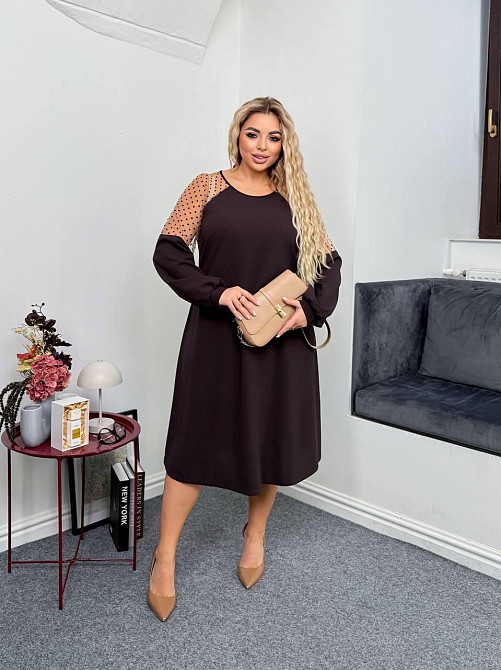 Женское платье со вставками из сеточки Одесса - изображение 7