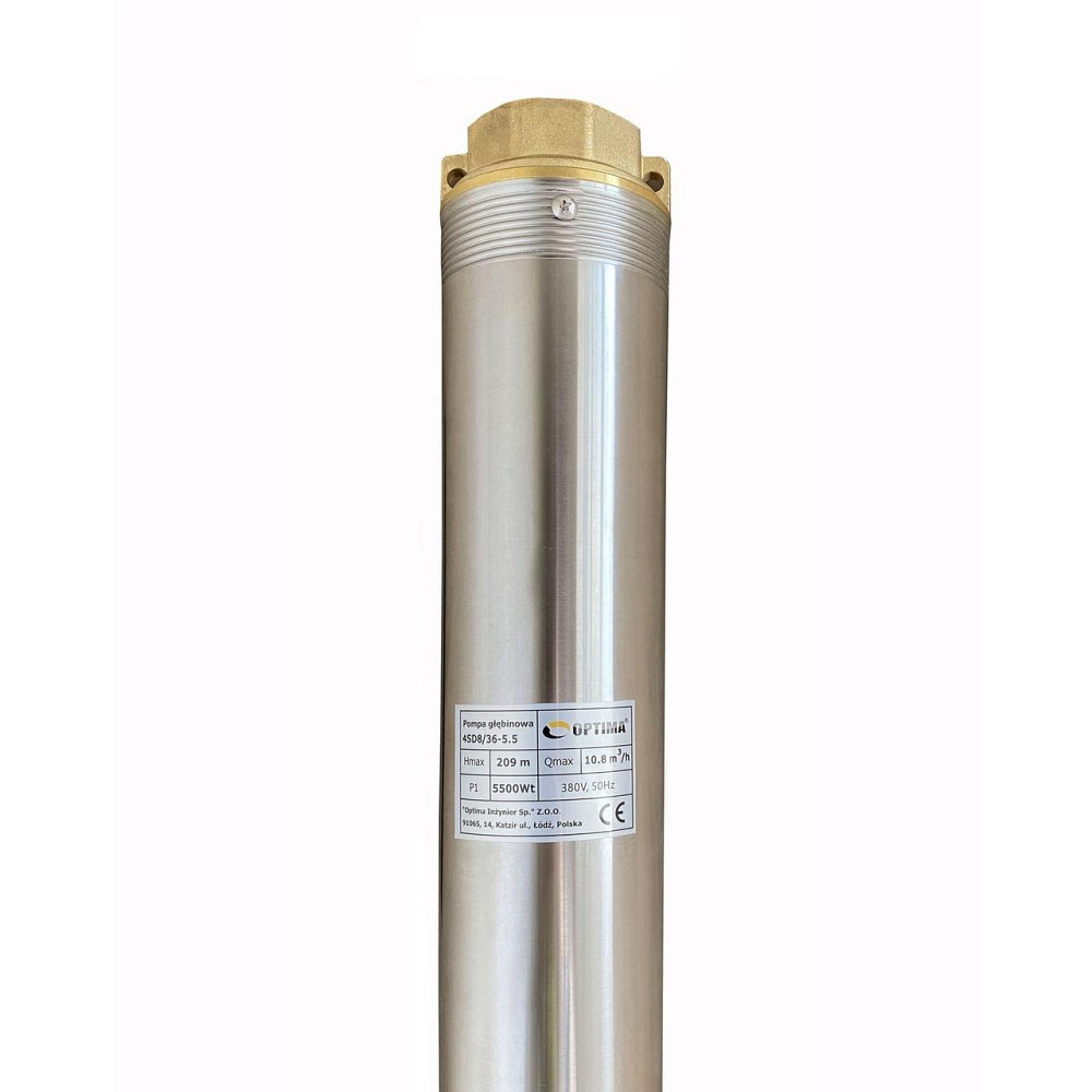 Насос скважинный с повышенной уст-тью к песку OPTIMA 4SD 8/36 5,5 кВт 209м 3-х фазный (000011690) Киев - изображение 3