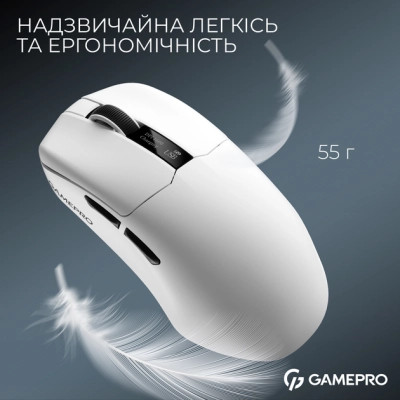 Мышка GamePro Asgard Thor Wireless/Bluetooth/USB White (GM023W) Винница - изображение 12