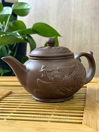 Чайник заварювальний ісинська глина 500 мл "Фенікс та Дракон" світлий Т2576 Київ