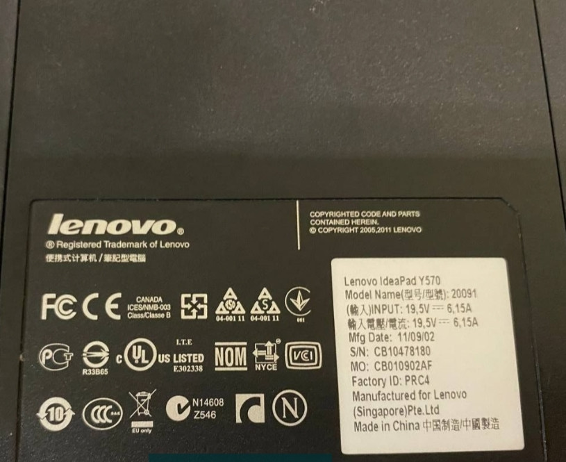 Ноутбук Lenovo IdeaPad Y 570 Київ - фото 7