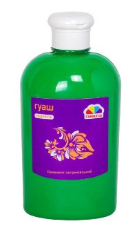 Фарба гуаш "Гамма Нововолинськ" "Творчість" 500мл 404213 Зелена, шт Київ - фото 1