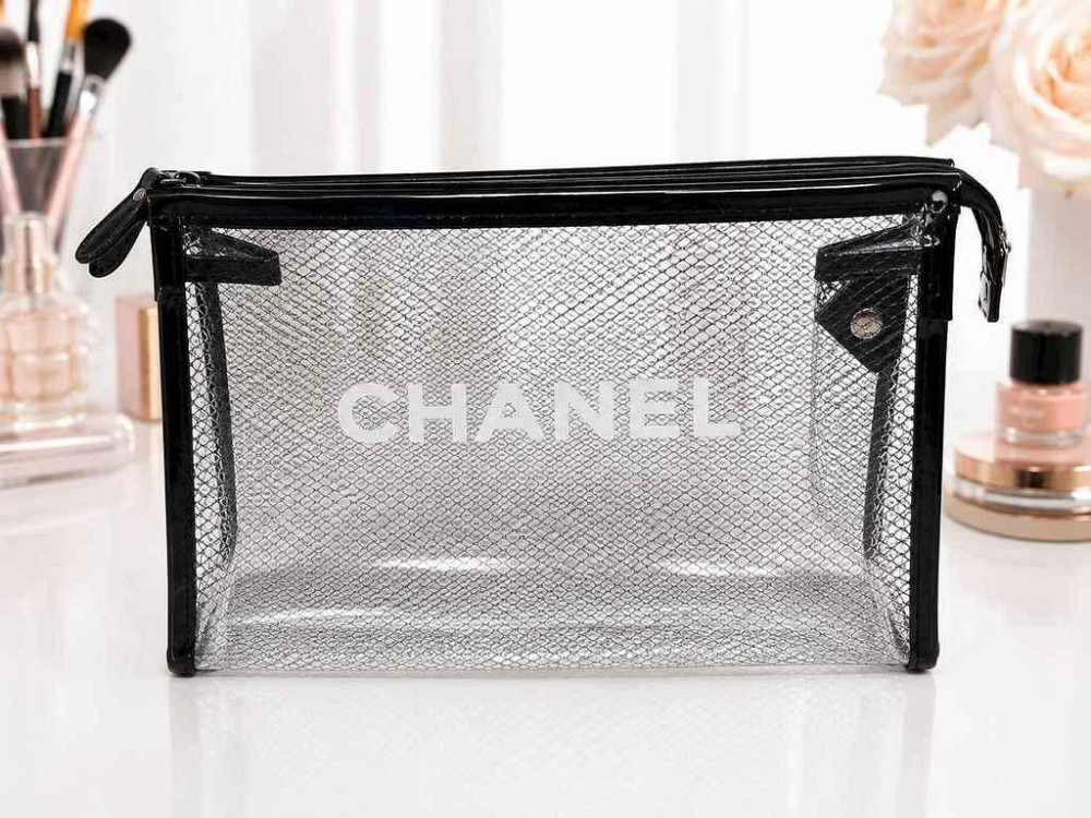 Косметичка прозрачный Chanl силикон 211088 ТМ ESTET Киев - изображение 1