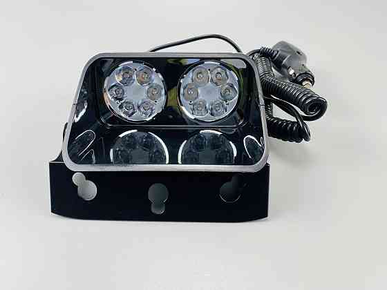 Маячок проблисковий S12-A стробоскоп 9-80V 10 led діодів синій+червоний спалах автомобільна мигалка Мукачево