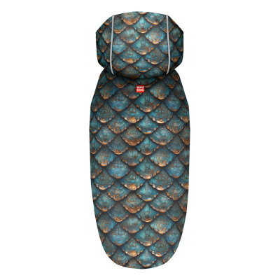 Дождевик для животных WAUDOG Clothes с капюшоном "Луска" L (358-0179) Винница - изображение 1