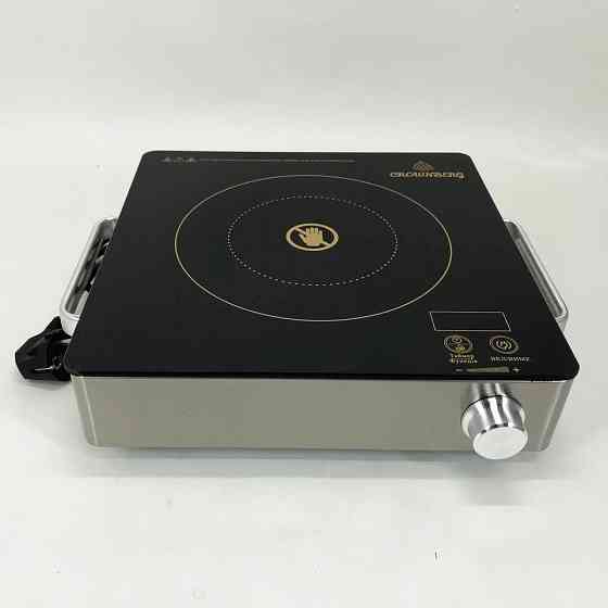 Комфорочна електроплита Crownberg CB-1325, Потужна електроплита для дому, Плита на стіл електрична LR-86 Івано-Франківськ
