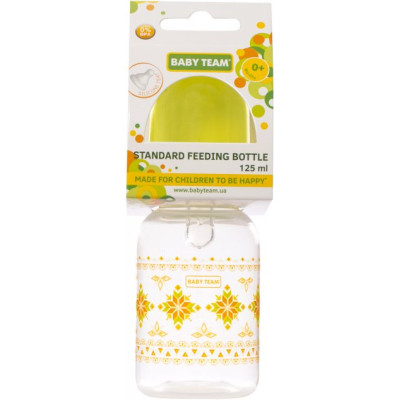 Пляшечка для годування Baby Team із силіконовою соскою Baby Team 125 мл Салатова (1400) Вінниця - фото 2