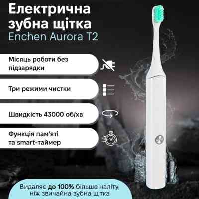 Электрическая зубная щетка Xiaomi Aurora T2 White Винница