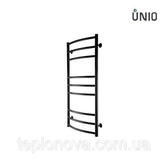 Полотенцесушитель Черный Нержавейка UNIO 1000x530-9 Лесенка Дуга Елит Черная Черновцы
