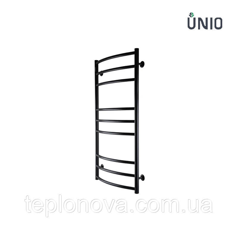 Полотенцесушитель Черный Нержавейка UNIO 1000x530-9 Лесенка Дуга Елит Черная Черновцы - изображение 1