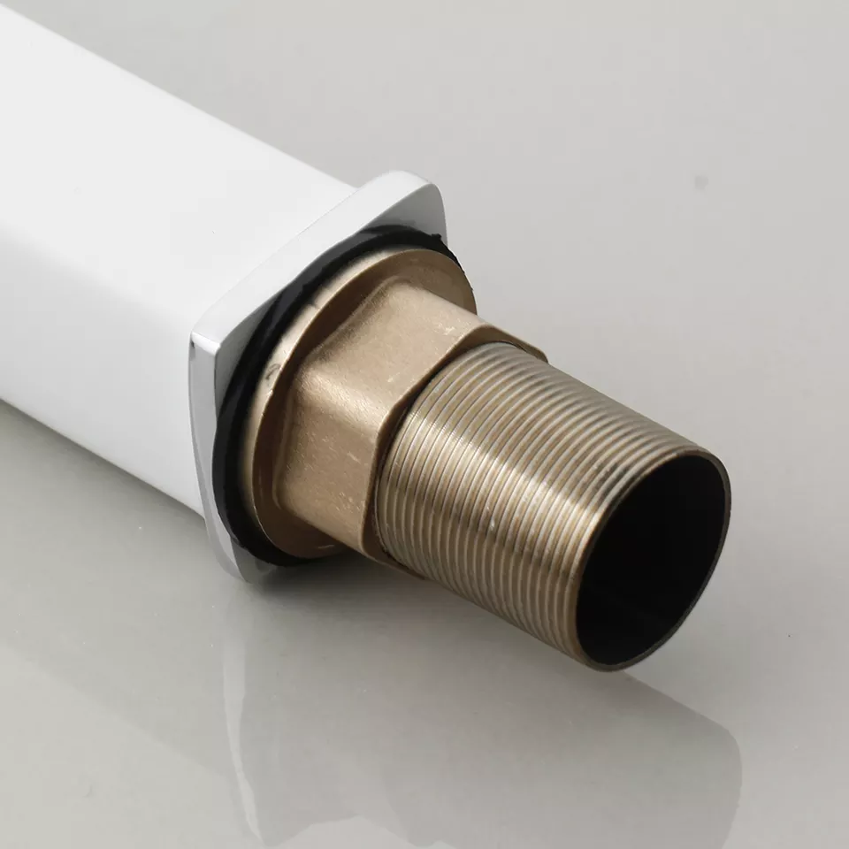 Змішувач якісний у ванну для умивальника, кран одноважільний з латуні для холодної та гарячої води Білий Кам'янець-Подільський - фото 5