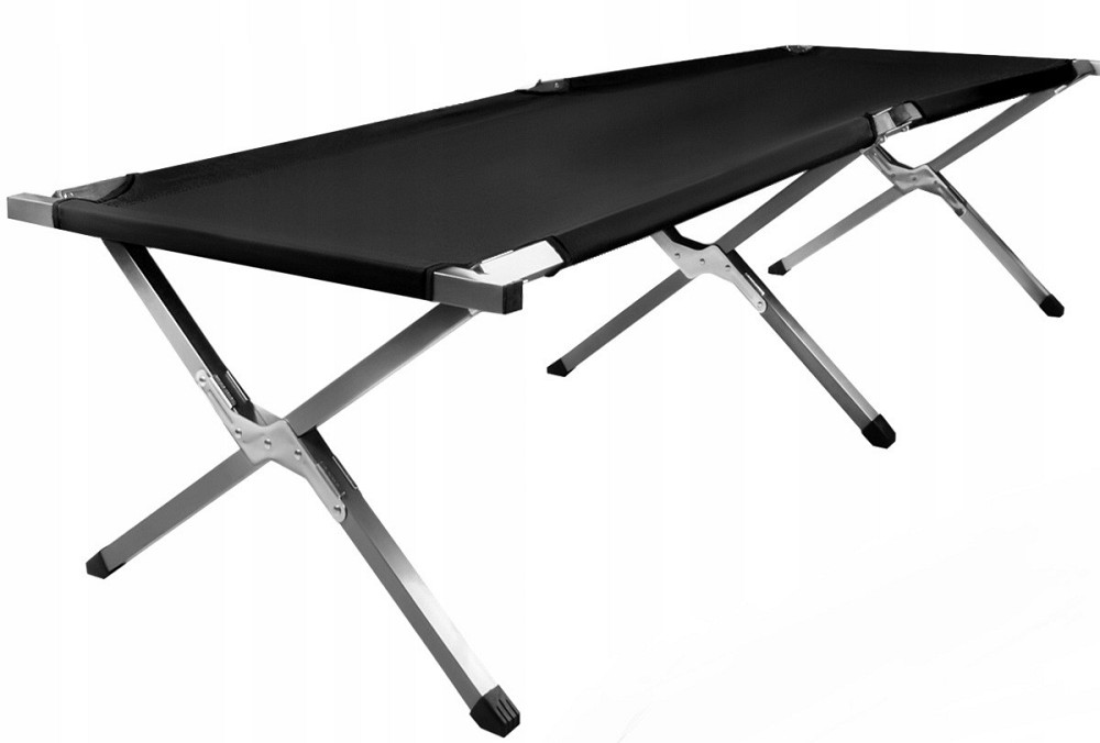 Туристическая Раскладушка алюминиевая 189х70 см с сумкой Trizand (23190) Black Нововолынск - изображение 2