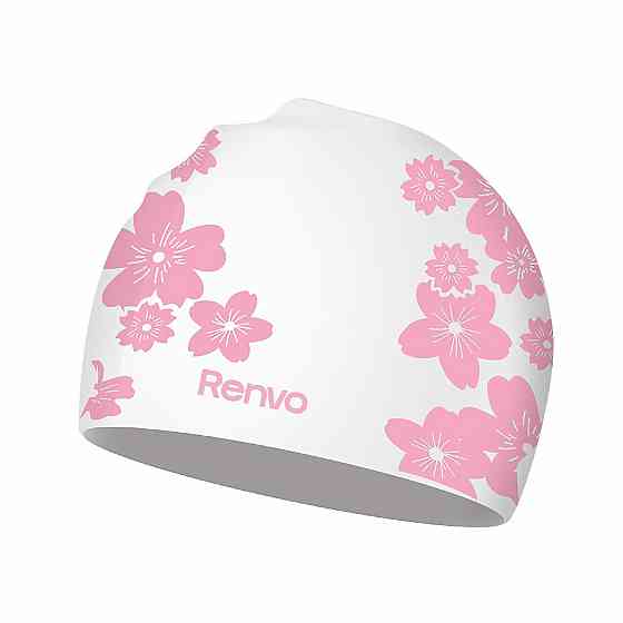 Доросла Шапочка для плавання Renvo Selva Уні Білий Рожевий OSFM (2SC500-0305) Киев