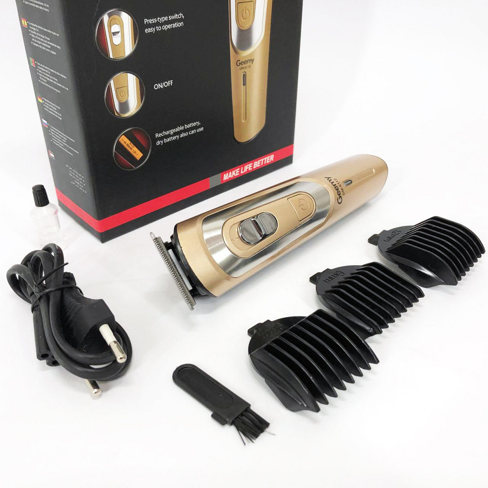 Профи машинка для стрижки волос GEMEI GM-6112, Машинка для стрижки волос домашняя YV-18 Львов - изображение 10