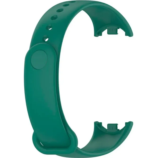 Силіконовий ремінець для Xiaomi Mi Band 8 Soft Touch Темно-зелений (Dark Green) Київ - фото 3
