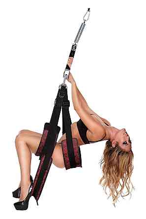 Качель для секса Secret Kisses Pleasure Swing черная, 95 см Sex Aura Киев