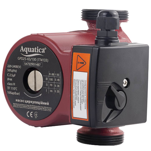 Насос циркуляційний 0,1кВт 6м 75л/хв Ø1½