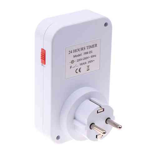 Таймер механический в розетку 24 часа, шаг 15 минут, 16А 3.5кВт, FRK-D1 Винница