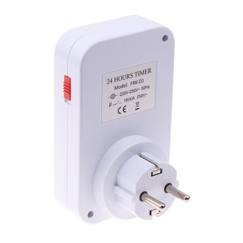 Таймер механический в розетку 24 часа, шаг 15 минут, 16А 3.5кВт, FRK-D1 Вінниця - фото 2