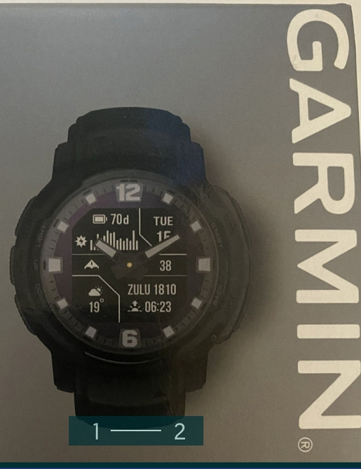 Смарт-Часи: Garmin Instinct Crossover Solar Tactical Edition Black. Київ - фото 1