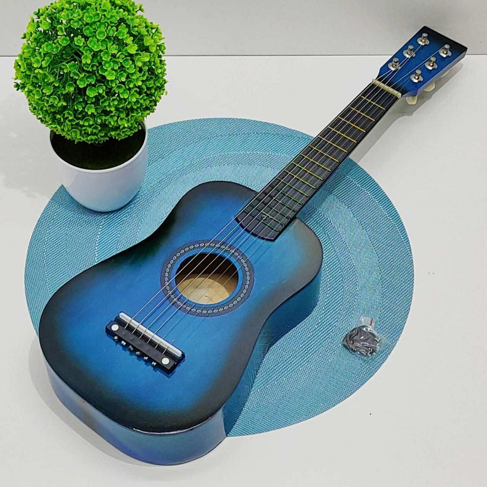 Гітара дерев'яна дитяча 6 струн 52см Синя (M 1370) Чернигов - изображение 2