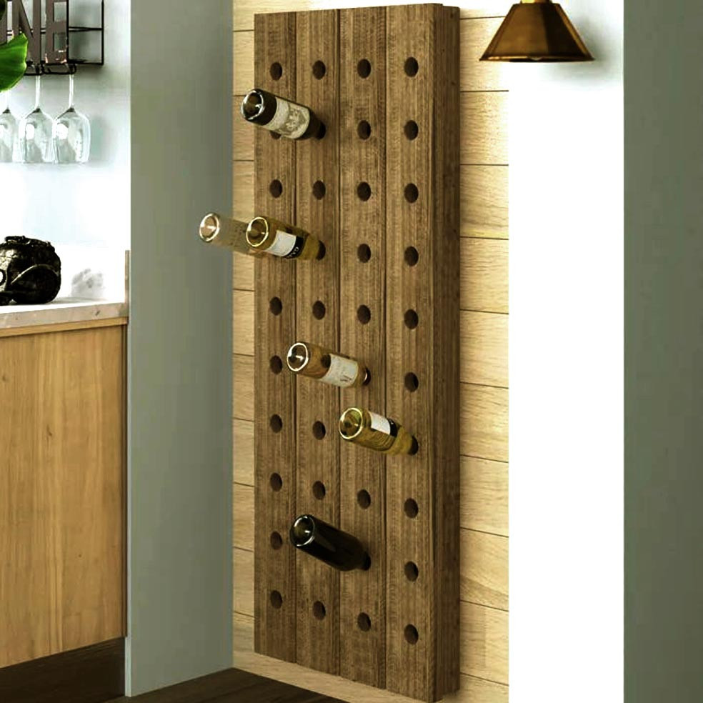 Настенная винная полка 