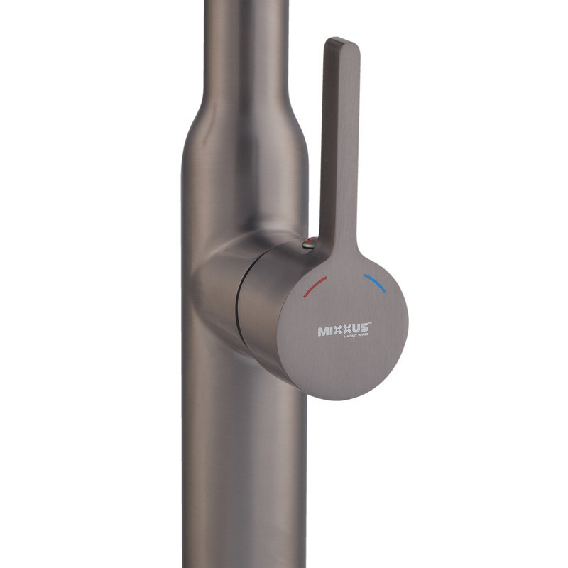 Змішувач для кухні MIXXUS PREMIUM PULL 017 GRAPHITE REFL.BLACK (Кол.графіт+силік.вилив чор.) (MI8278) ( 13004 ) Харьков - изображение 7