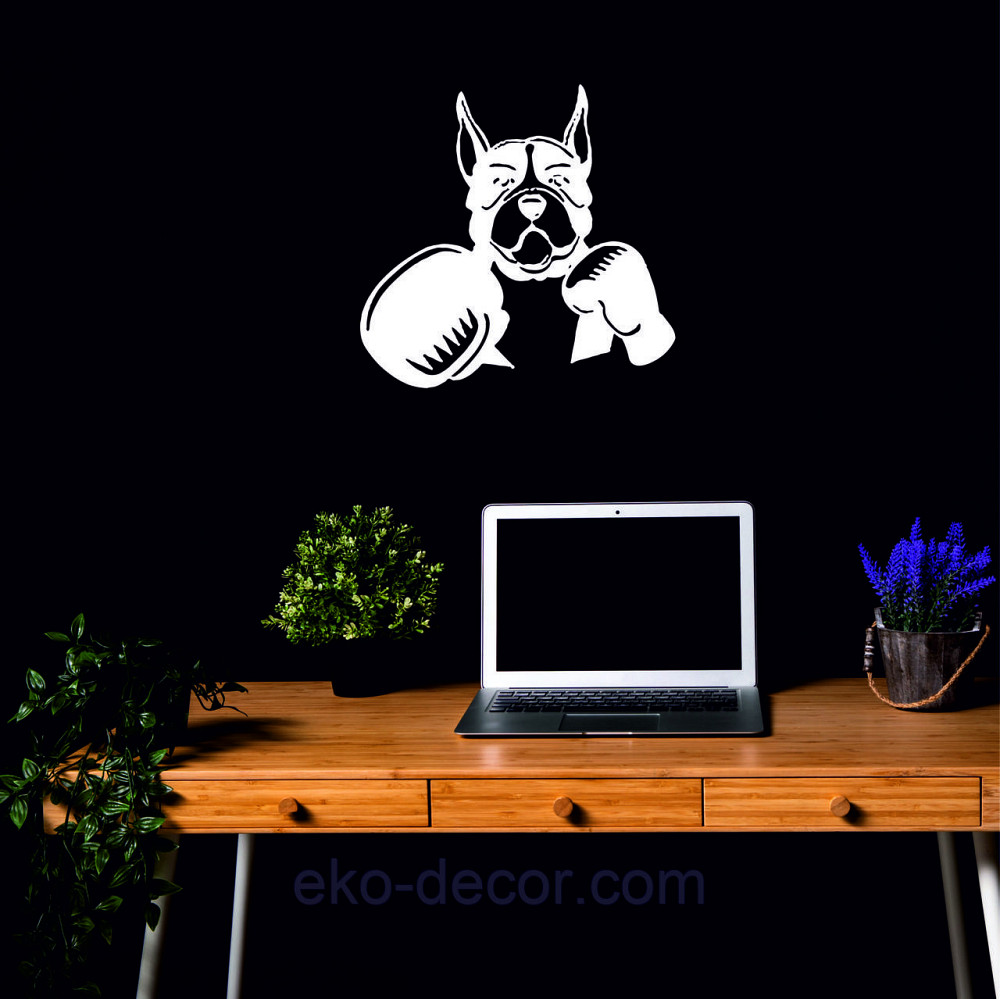 Декоративне настінне Панно «Боксер», Декор на стіну 50*48 см, Білий Київ - фото 5