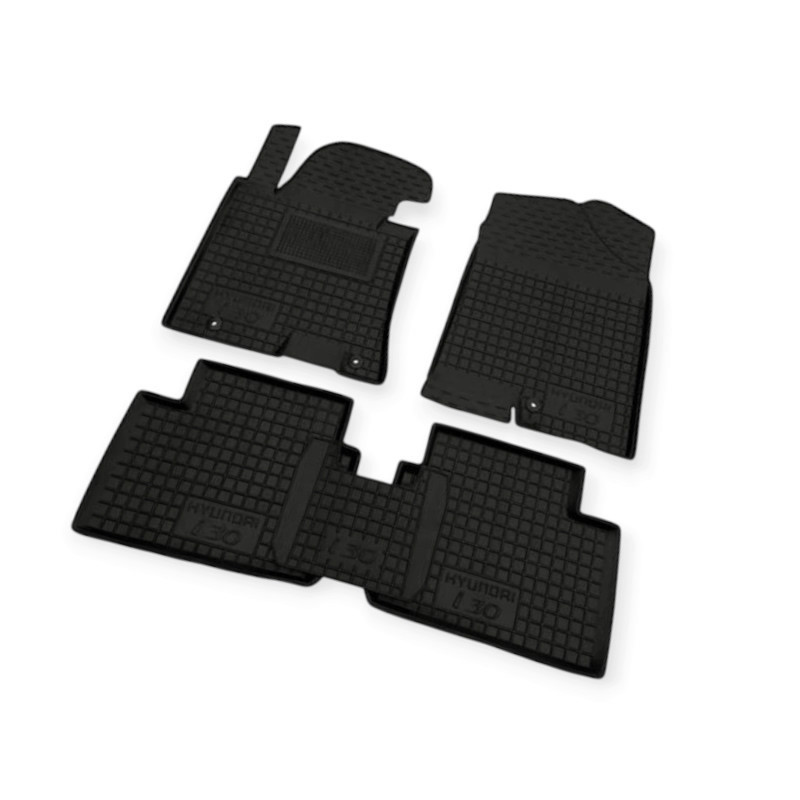 Килимки Хюндай i30 2014-2020 борт 2,5см, з перемичкою салону Мукачево - фото 1