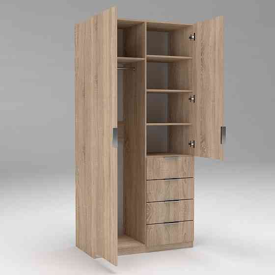 Шкаф Кристалл 1, Дуб Сонома, 1000х520х2100 Львов