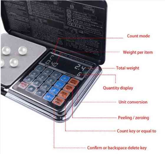 Ювелирные весы DP-01 1000г /0.1г (со встроенным калькулятором) Винница