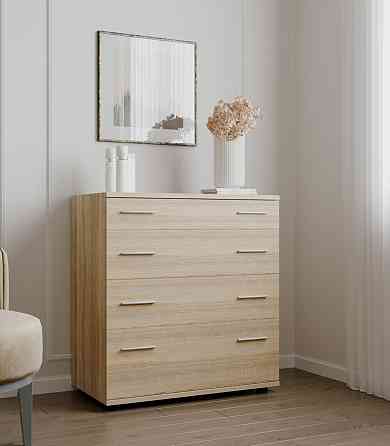 Комод для постельного белья Эверест К-2 80х45х85 дуб сонома (телескопы) (DTM-2451) Львов