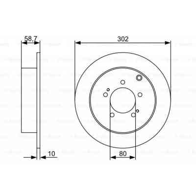 Тормозной диск Bosch 0 986 479 318 Винница