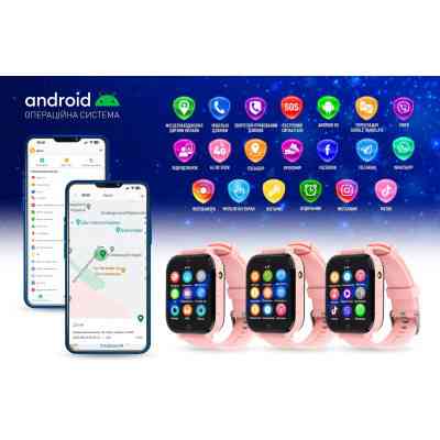 Смарт-часы GARMIX PointPRO-300 4G/GPS/WIFI/VIDEO CALL PINK (1017355) Винница