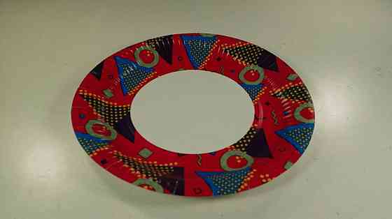 Тарілка паперова 19см малюнок темний 50шт (1 пач.) Харків