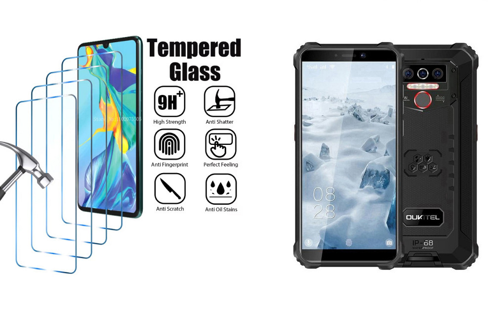 Захисне скло ArmorGlass для Oukitel WP5, WP5 Pro – стійке до подряпин та ударів Київ - фото 1