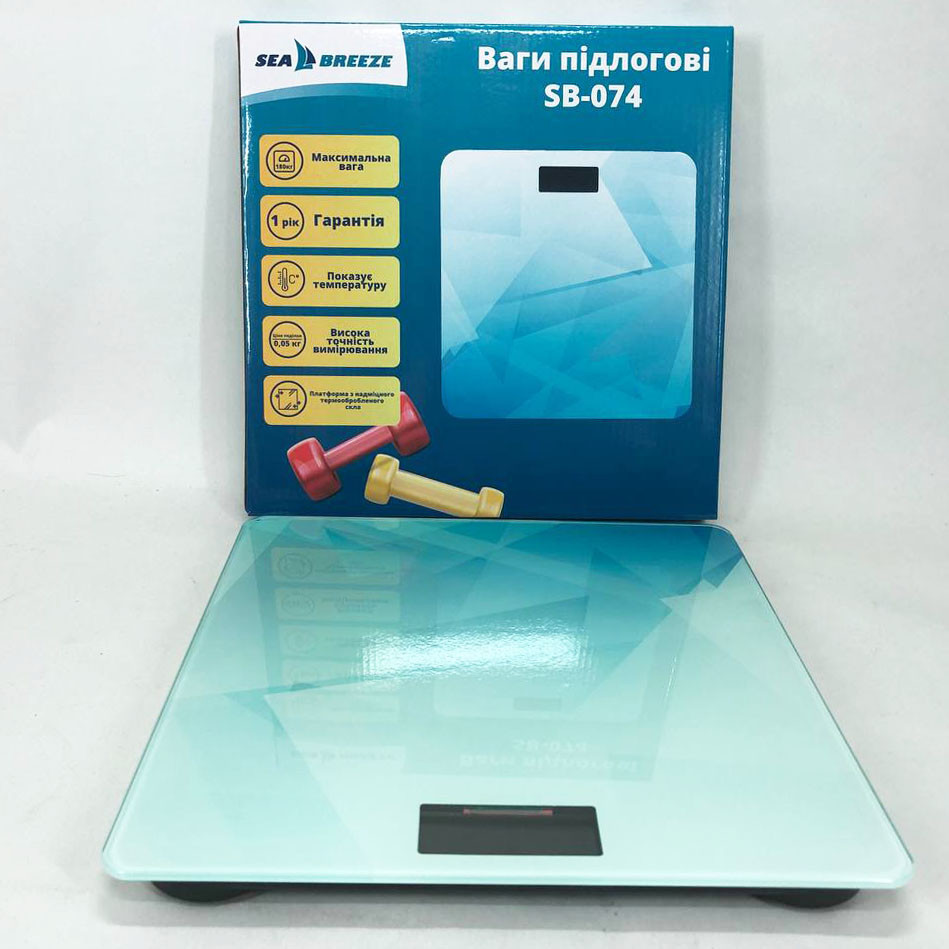 Весы напольные электроника SeaBreeze SB-074 180 кг, Напольные весы для UO-433 измерения веса Киев - изображение 5