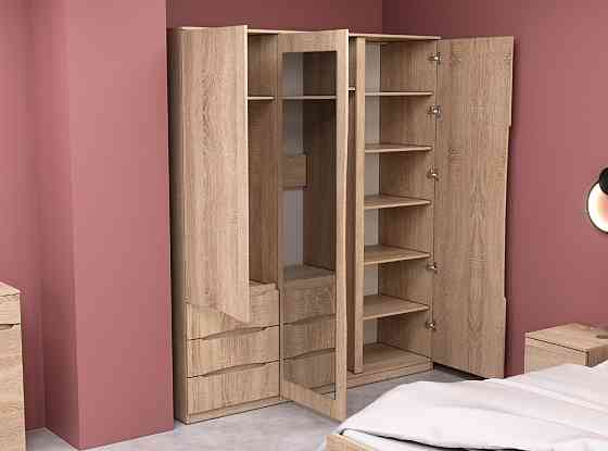 Шкаф Дельта 2, Дуб Сонома, 1800х550х2100 Львов