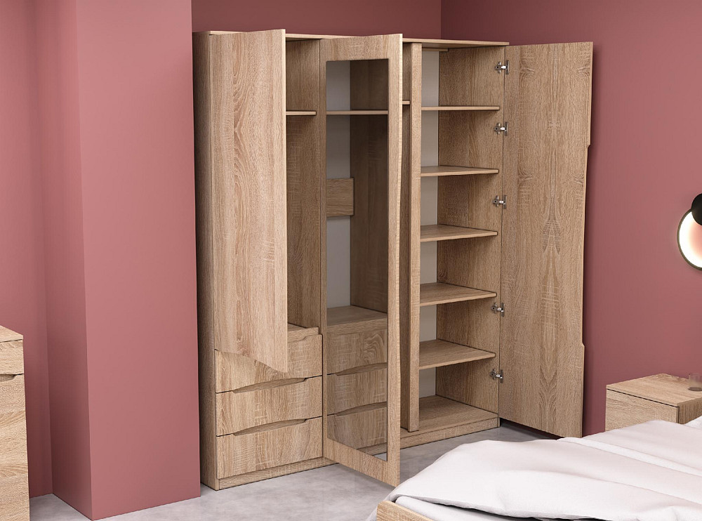 Шкаф Дельта 2, Дуб Сонома, 1800х550х2100 Львов - изображение 5