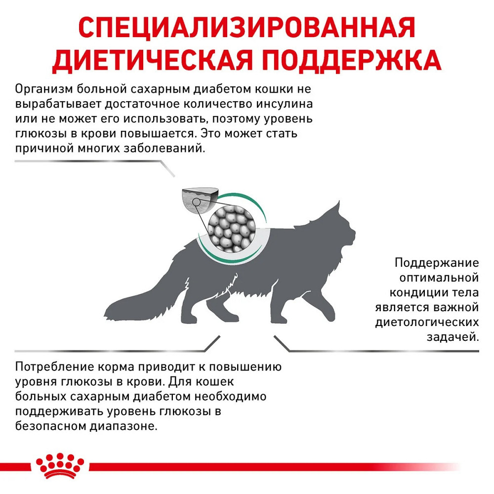 Royal Canin Diabetic (Роял Канін Діабетик Фелін) сухий корм для котів у разі цукрового діабету Запоріжжя - фото 4