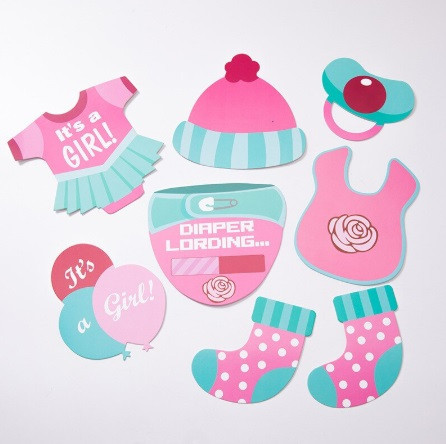 Бутафория на рождение ребенка девочки 25 деталей one size розово-голубой Киев - изображение 3