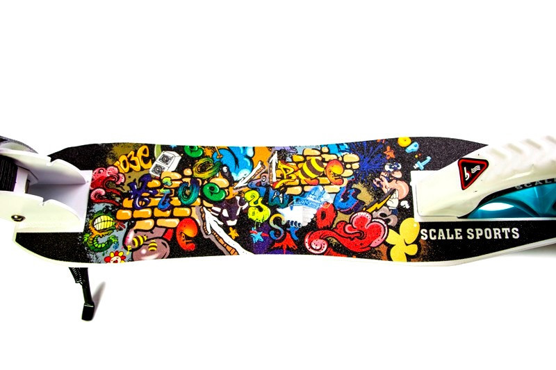 Самокат двухколёсный складной с задним ножным тормозом Scale Sports SS-15 Цвет Tiffany Одесса - изображение 5