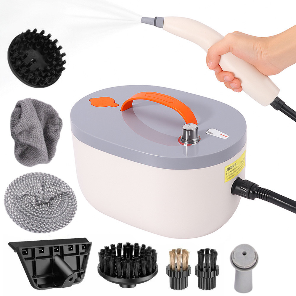 Портативный пароочиститель 1,2л 2500Вт +8 насадок / Электрический пароочиститель для дома / Паровой очиститель Киев - изображение 1