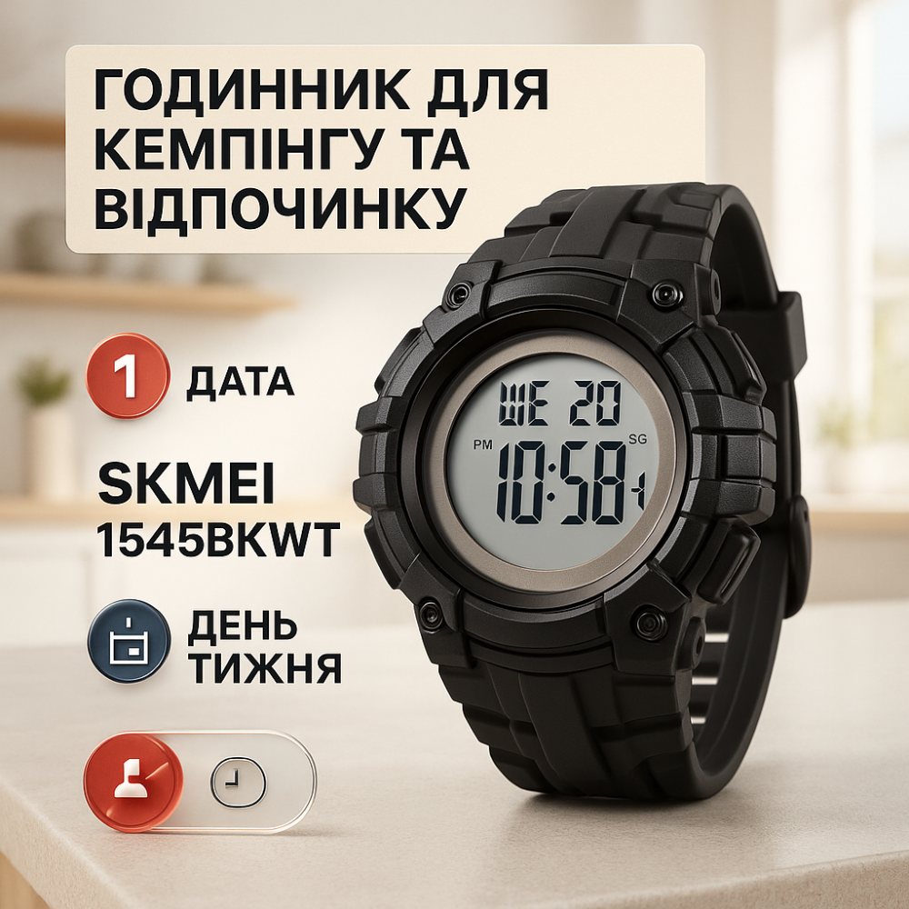 Рыбацкие часы SKMEI, Наручные часы для военных тактические часы Армейский наручные с таймером PN-84 Львов - изображение 16