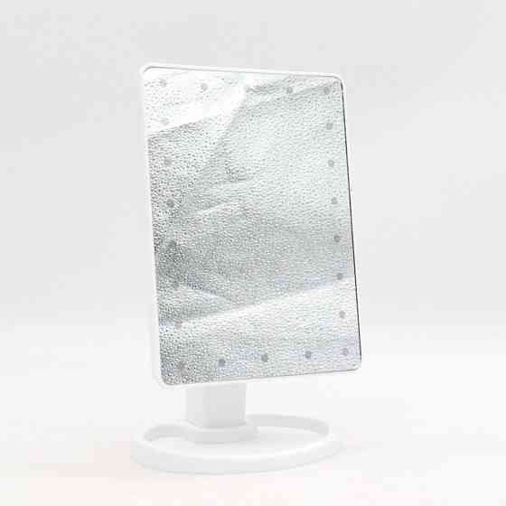 Настільне дзеркало для макіяжу з LED підсвічуванням,NJ-230,Біле SBR Київ