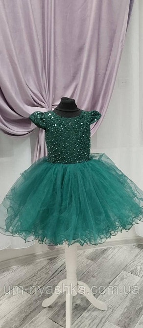 Ошатне зеленое плаття на дівчинку на 2-4 роки Костюм Ялинка, Зелене плаття Ялинка Кривий Ріг - фото 8