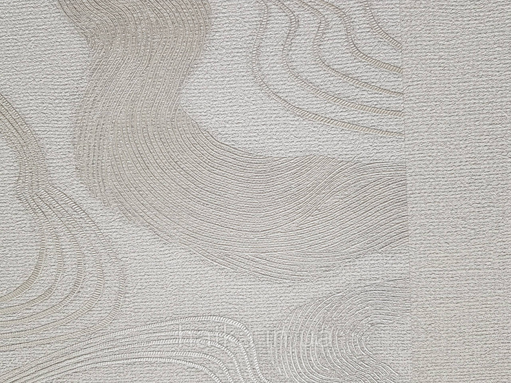 Обои виниловые на флизелине Marburg Kumano 1.06х10 абстракция волны структурные серебристые на белом 34584 Киев - изображение 3