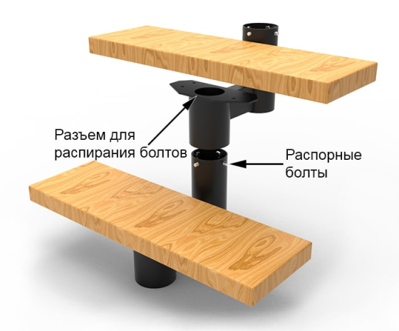 Модульная (наборная) лестница на высоту 3м металлическая Харьков