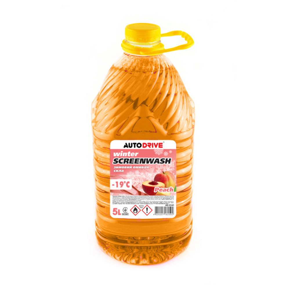 Омивач скла зимовий AutoDrive Peach -19°С 5л Київ - фото 1